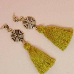 Gold-Tone jewelry Bohemian tassel drop earrings, gifts